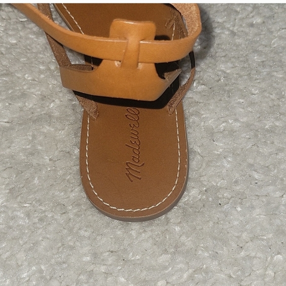 MADEWELL The Board Walk Leather Strappy SANDALS size 10 - Picture 7 of 14